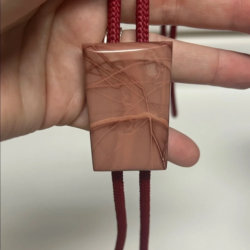 N/A burgundy bolo